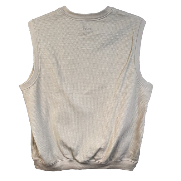 Ping Collection Golf Vest Men's XL Cream V Neck Preppy Casual Cotton Blend - Picture 3 of 9